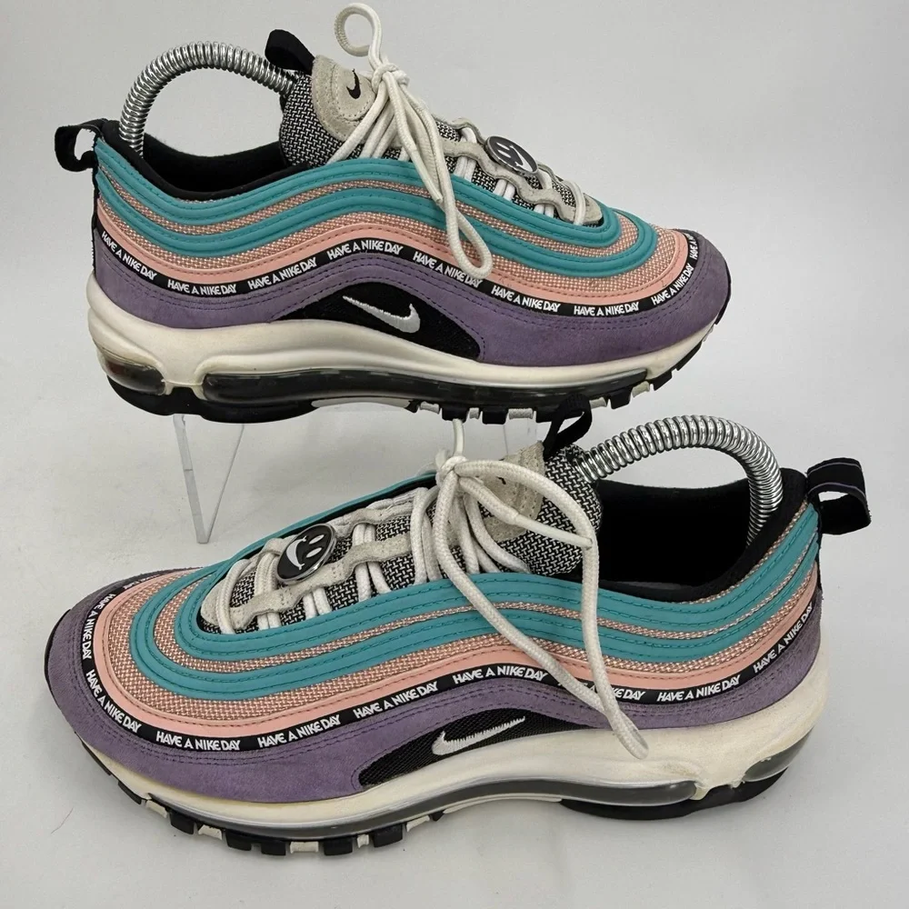 Nike Air Max 97‎ SE 923288-500 “Have A Nike Day” Purple Blue Youth Size 6Y